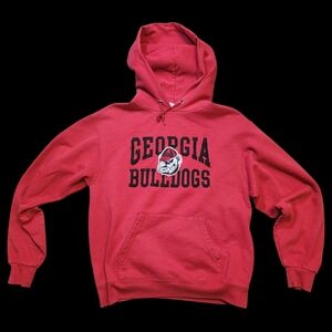 Vintage 00s Champion Red Hoodie Georgia Bulldogs Pride! Y2k Great Condindition
